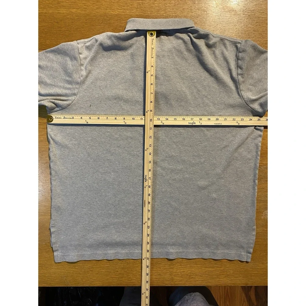 Vintage Polo by Ralph Lauren Polo Shirt Men's XL Gray Short Sleeve‎ Blue Pony